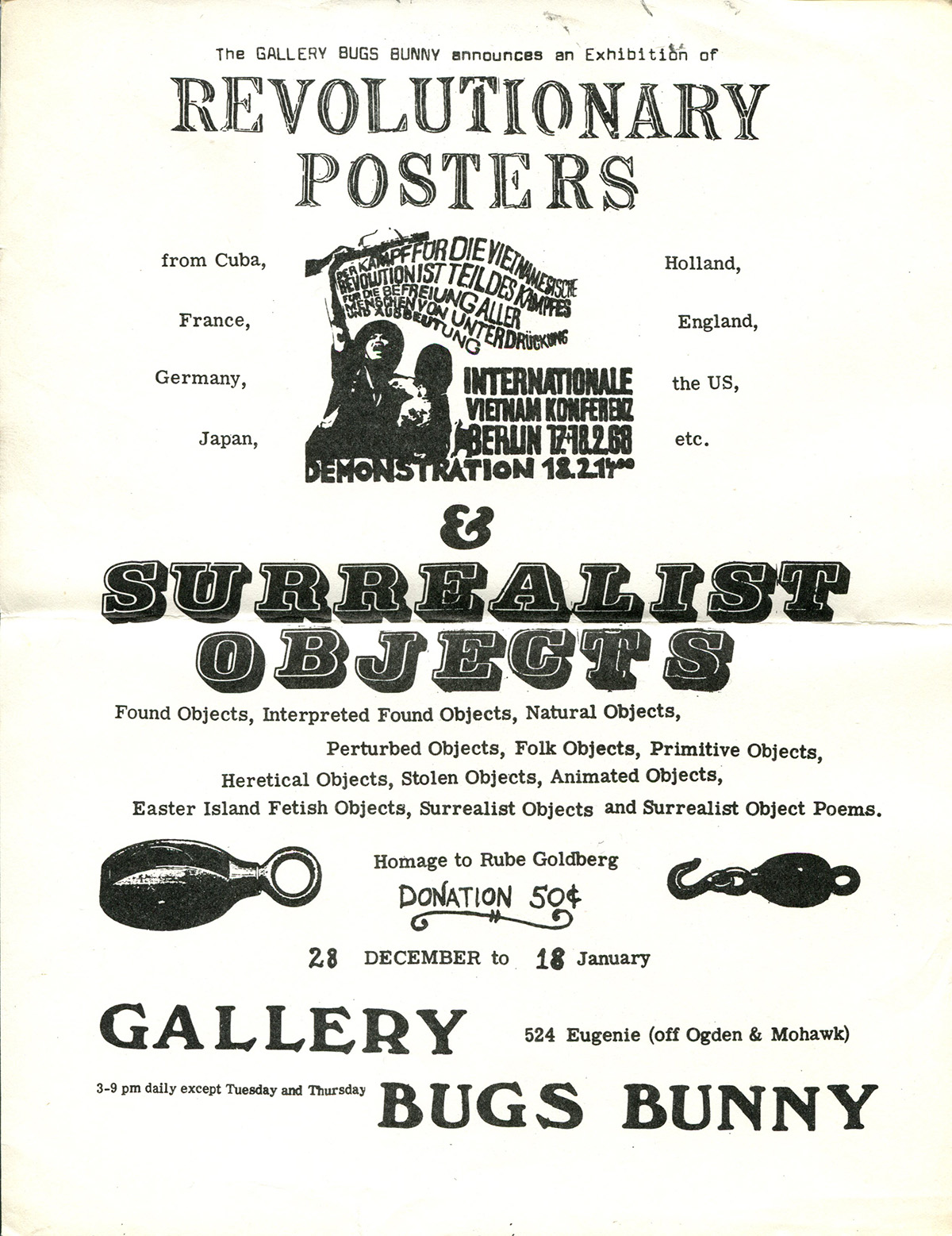 Chicago Surrealist Group Posters, Rosemont Garon